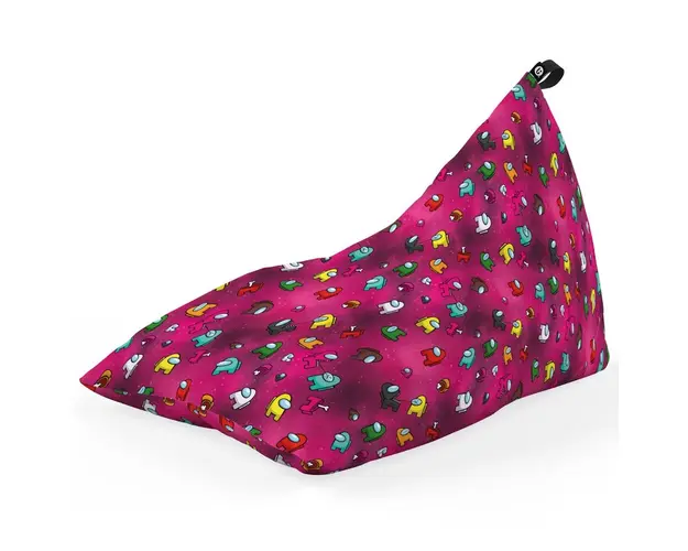 Fotoliu Puf Bean Bag tip Lounge, Among Us Magenta