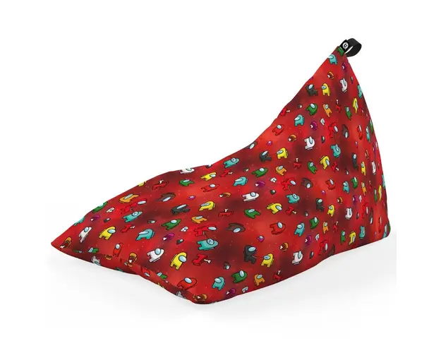 Fotoliu Puf Bean Bag tip Lounge, Among Us Red