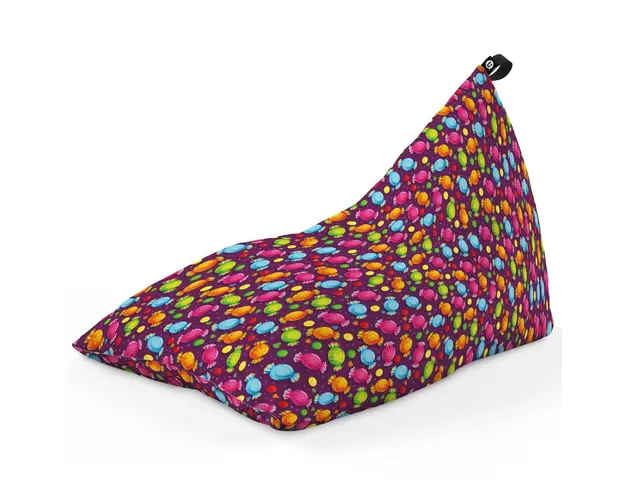 Fotoliu Puf Bean Bag tip Lounge, Candies Fundal Mov