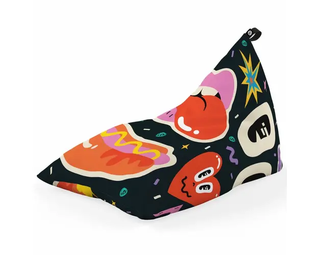 Fotoliu Puf Bean Bag tip Lounge, Colaj