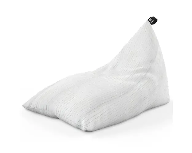 Fotoliu Puf Bean Bag tip Lounge, Lemn Alb
