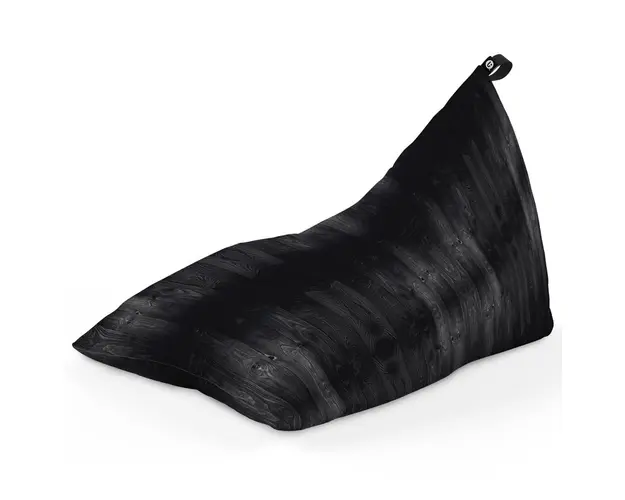 Fotoliu Puf Bean Bag tip Lounge, Lemn Negru