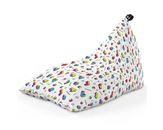 Fotoliu Puf Bean Bag tip Lounge, Memphis Tetris
