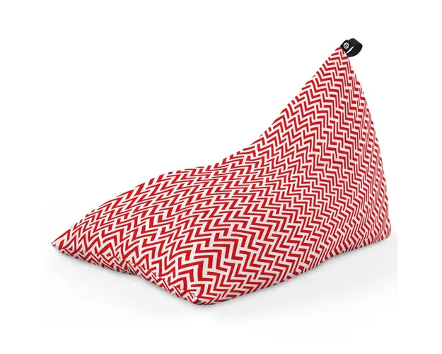 Fotoliu Puf Bean Bag tip Lounge, Model Rosu si Alb