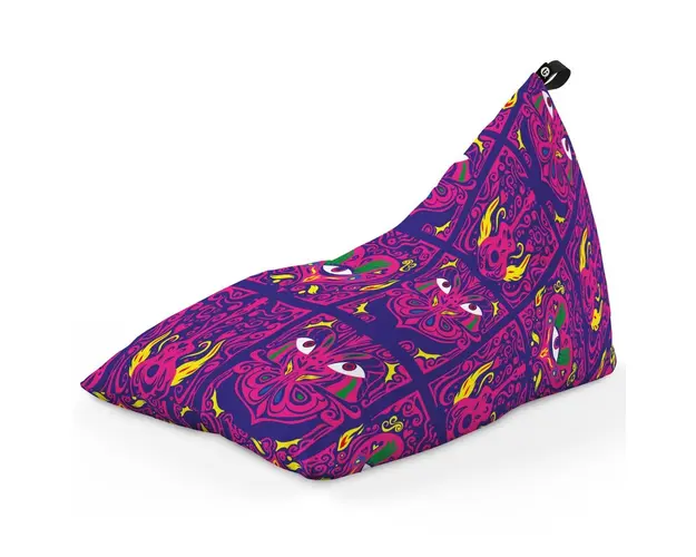 Fotoliu Puf Bean Bag tip Lounge, Psihedelic