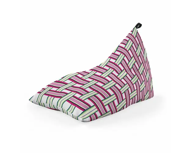 Fotoliu Puf Bean Bag tip Lounge, Raspberry And Kiwi