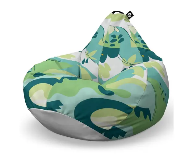 Fotoliu Puf Bean Bag tip Para L, Abstract Jungle Periglacial