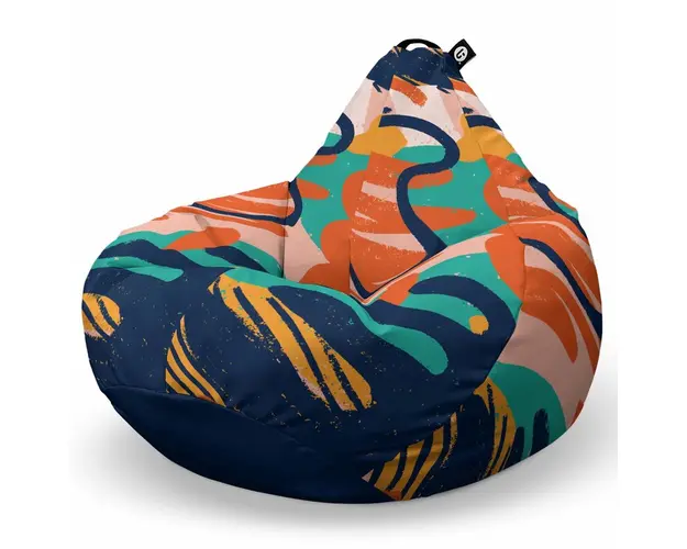 Fotoliu Puf Bean Bag tip Para L, Abstract Paint