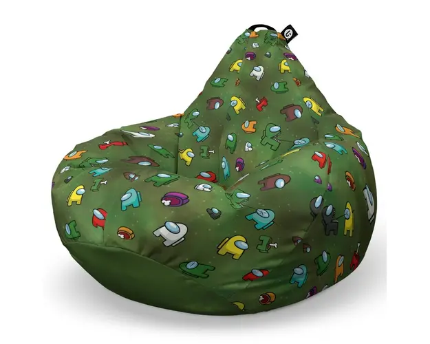 Fotoliu Puf Bean Bag tip Para L, Among Us Green