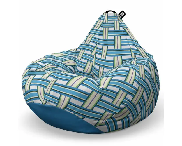 Fotoliu Puf Bean Bag tip Para L, Blueberry And Kiwi
