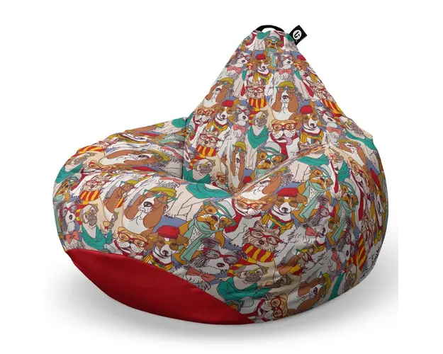Fotoliu Puf Bean Bag tip Para L, Caini Hipster