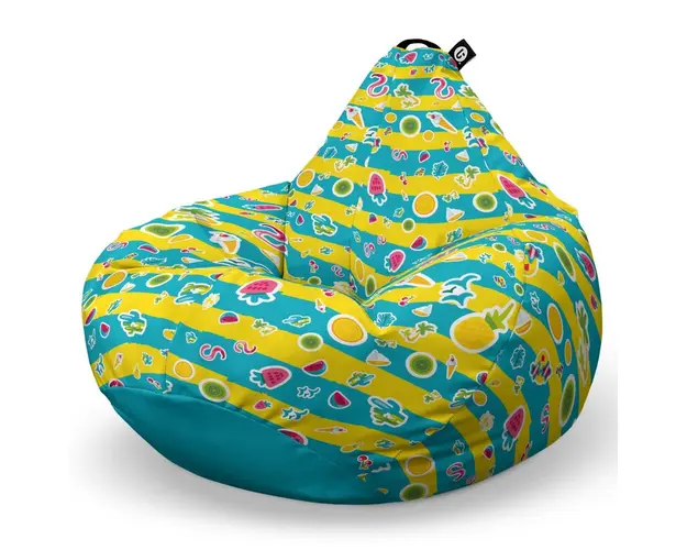Fotoliu Puf Bean Bag tip Para L, Candies Fundal in Dungi