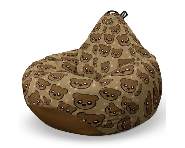 Fotoliu Puf Bean Bag tip Para L, Cute Brown Bear