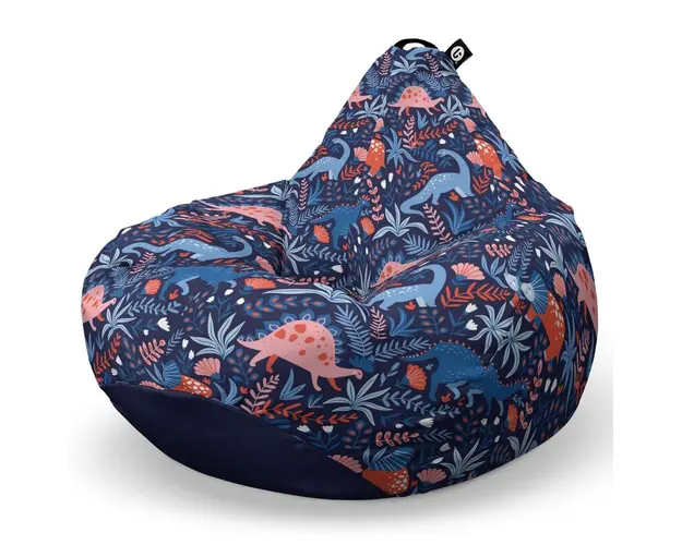 Fotoliu Puf Bean Bag tip Para L, Dinozauri Nocturni