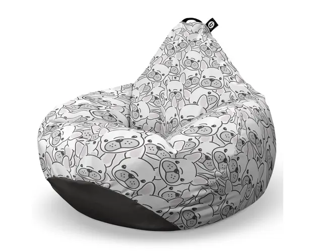 Fotoliu Puf Bean Bag tip Para L, Frenchies Albi