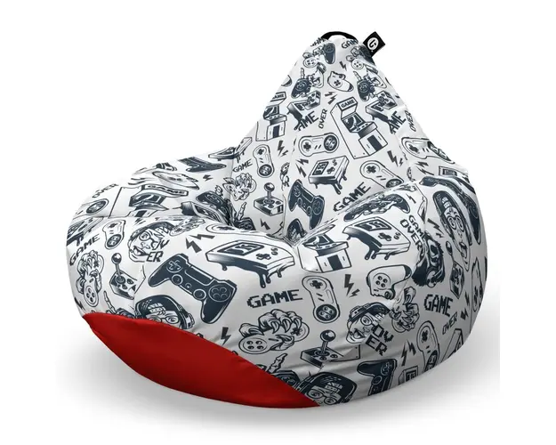 Fotoliu Puf Bean Bag tip Para L, Game Over