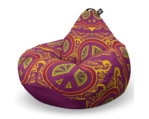 Fotoliu Puf Bean Bag tip Para L, Hippie Groove