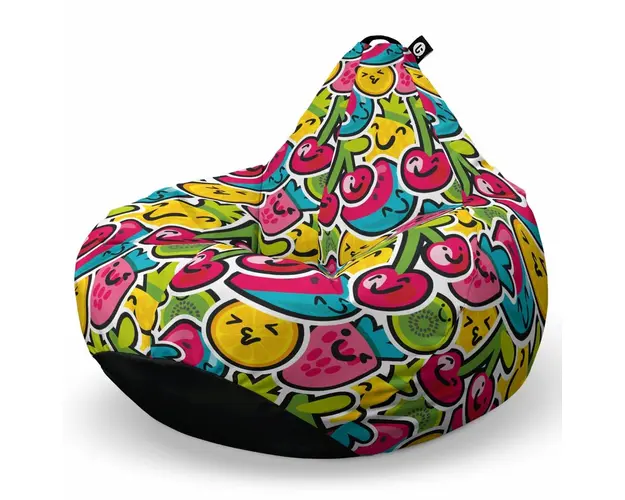 Fotoliu Puf Bean Bag tip Para L, Kawaii Fruits