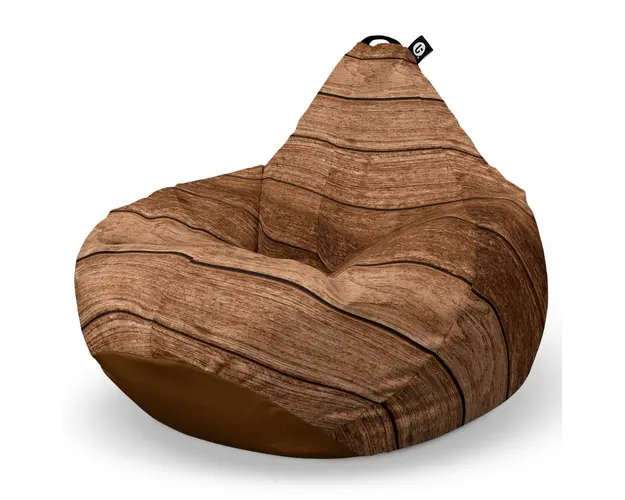 Fotoliu Puf Bean Bag tip Para L, Lemn Maro