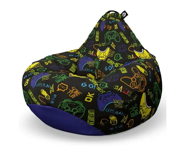 Fotoliu Puf Bean Bag tip Para L, Let&#8217;s Play