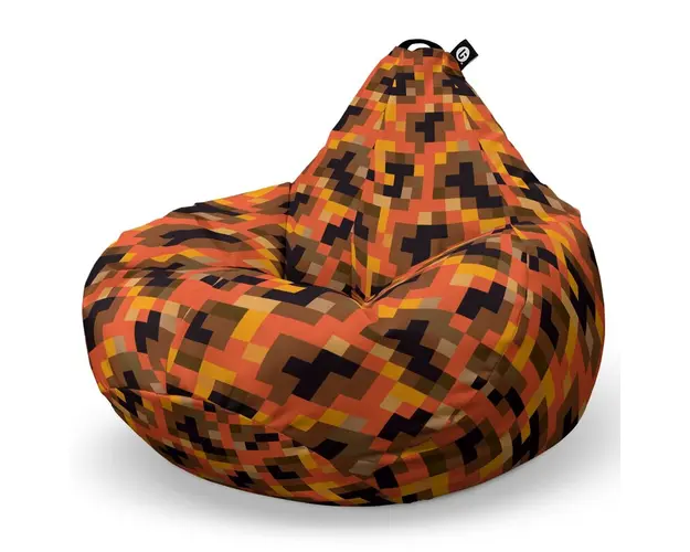 Fotoliu Puf Bean Bag tip Para L, Minecraft Magma