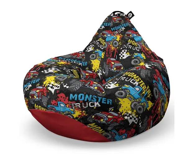 Fotoliu Puf Bean Bag tip Para L, Monster Truck