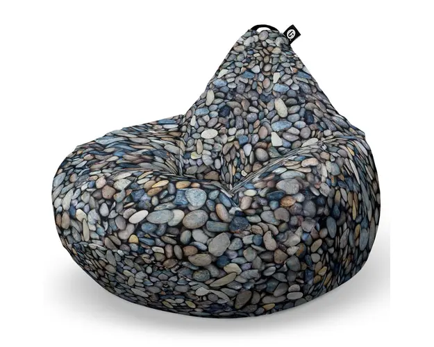 Fotoliu Puf Bean Bag tip Para L, Pietricele