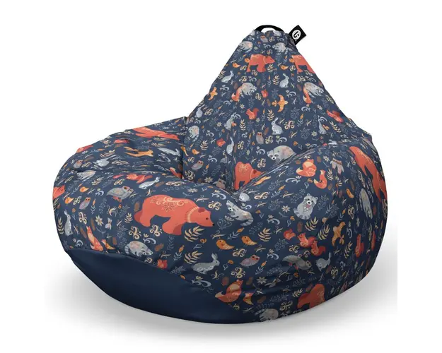 Fotoliu Puf Bean Bag tip Para L, Prietenii Padurii