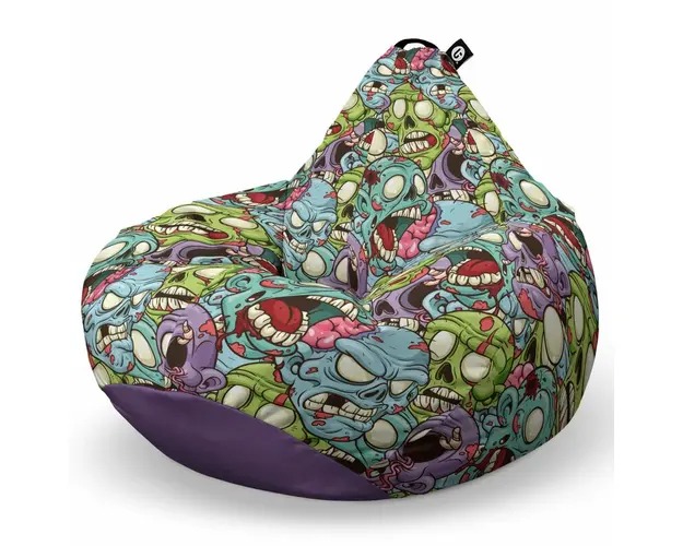 Fotoliu Puf Bean Bag tip Para L, Zombies