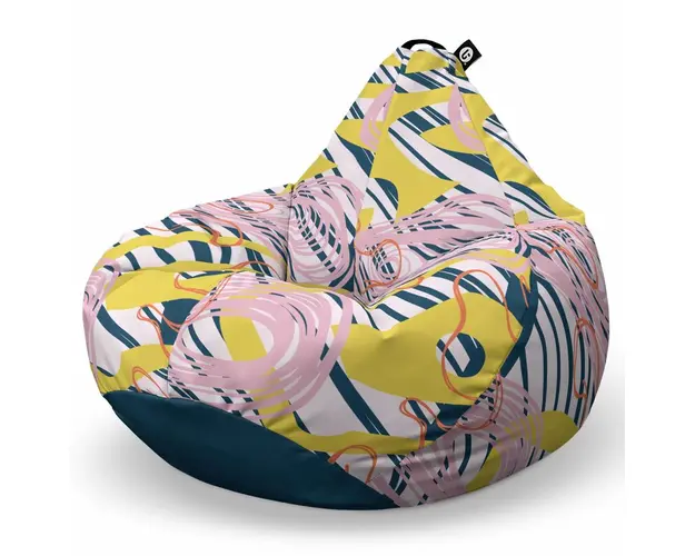 Fotoliu Puf Bean Bag tip Para XL, Abstract Spiral