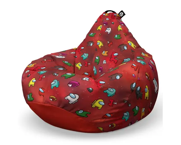 Fotoliu Puf Bean Bag tip Para XL, Among Us Red