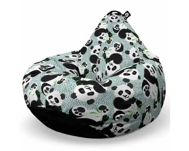 Fotoliu Puf Bean Bag tip Para XL, Bamboo Panda