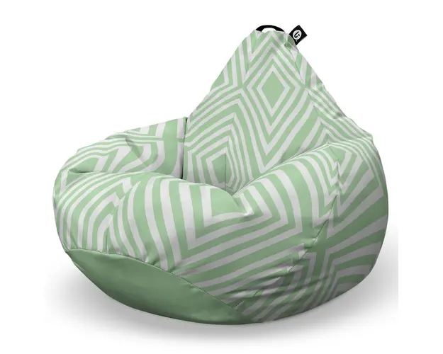 Fotoliu Puf Bean Bag tip Para XL, Diamond, Green