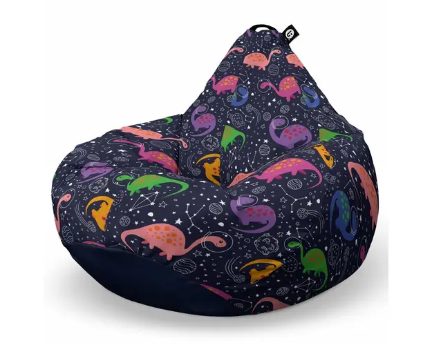 Fotoliu Puf Bean Bag tip Para XL, Dinozauri In Spatiu