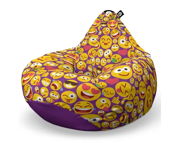 Fotoliu Puf Bean Bag tip Para XL, Emoji