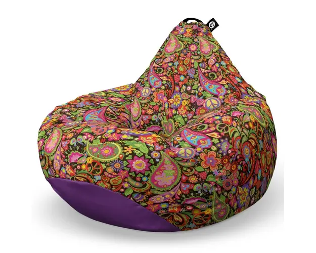 Fotoliu Puf Bean Bag tip Para XL, Hippie Peace