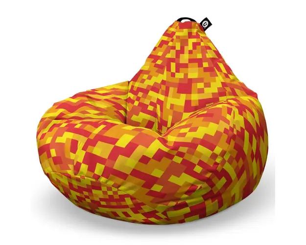 Fotoliu Puf Bean Bag tip Para XL, Minecraft Foc