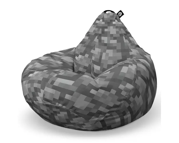 Fotoliu Puf Bean Bag tip Para XL, Minecraft Piatra