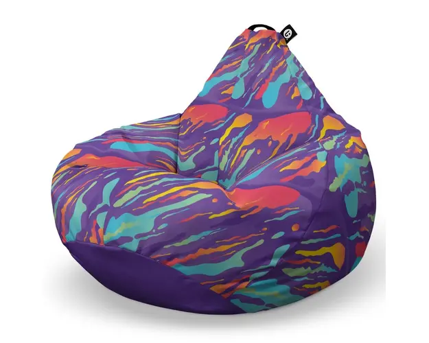 Fotoliu Puf Bean Bag tip Para XL, Retro Lava
