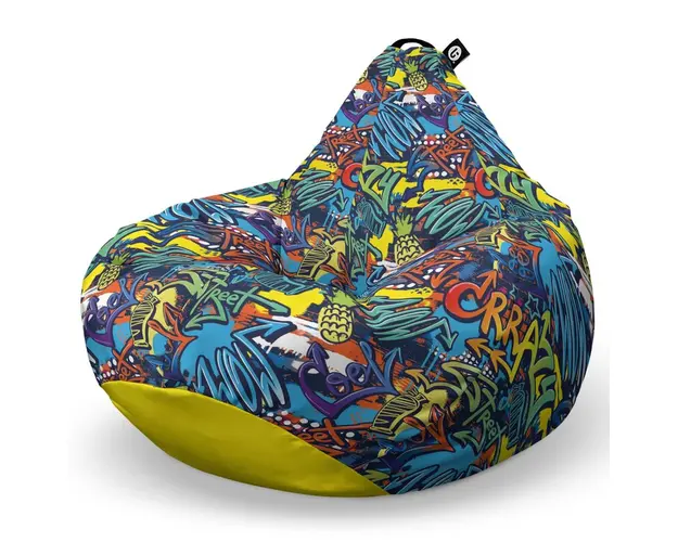 Fotoliu Puf Bean Bag tip Para XL, Street Graffiti