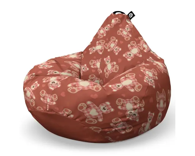 Fotoliu Puf Bean Bag tip Para XL, Teddy Bear Caramiziu
