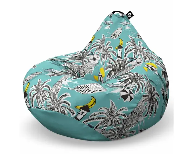 Fotoliu Puf Bean Bag tip Para XL, Tropical Beach