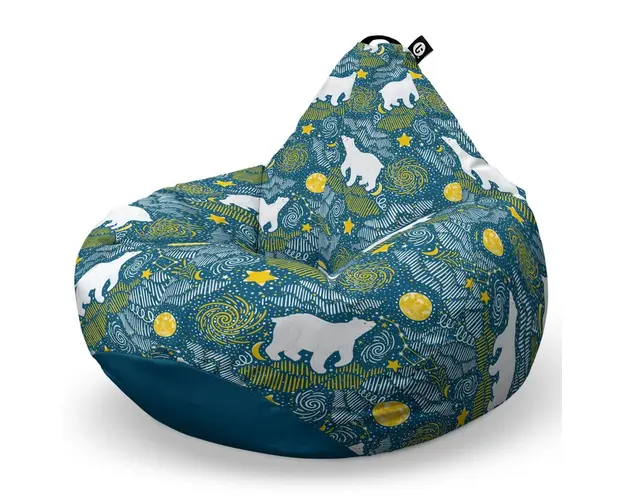 Fotoliu Puf Bean Bag tip Para XL, Ursi Polari
