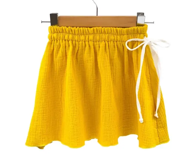 Fustita de vara pentru fete, din muselina, Lemonade, 86-92 cm (18-24 luni)