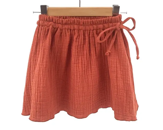 Fustita de vara pentru fete, din muselina, Summer Toffee, 86-92 cm (18-24 luni)