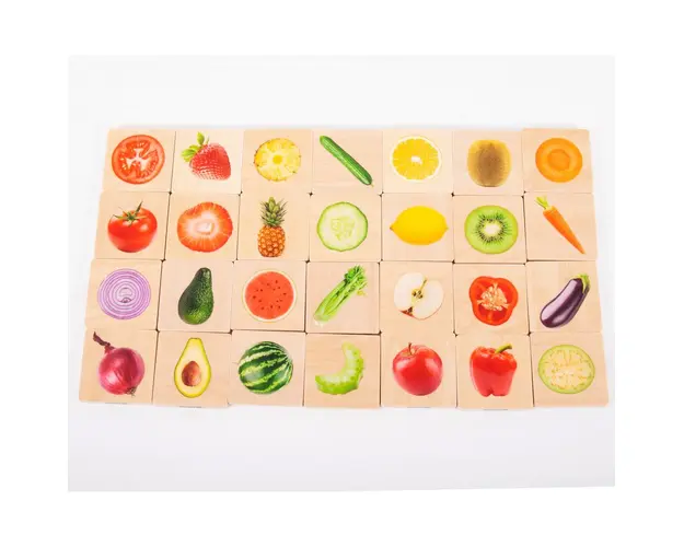 Gaseste perechea: fructe si legume