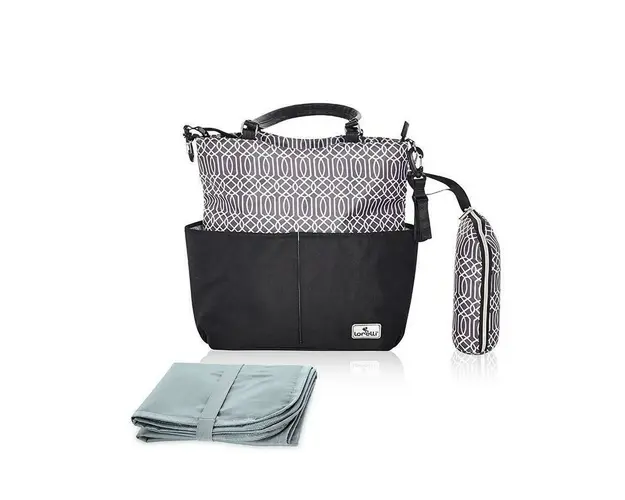 Lorelli - Geanta pentru mamici Laura Compartimentata, Negru