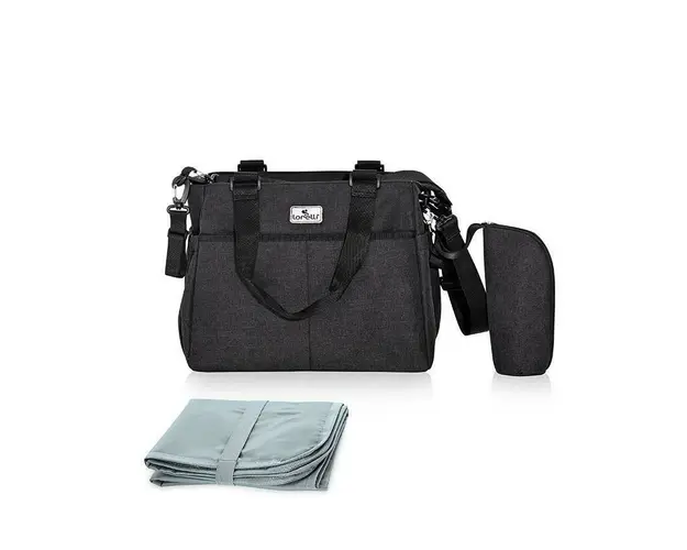 Lorelli - Geanta pentru mamici Maya Compartimentata, Negru