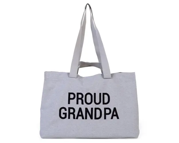 Geanta Childhome Proud Grandpa Gri