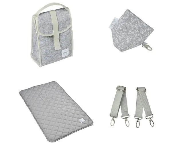 Geanta de infasat Beaba Geneva II Tiny Clouds Grey